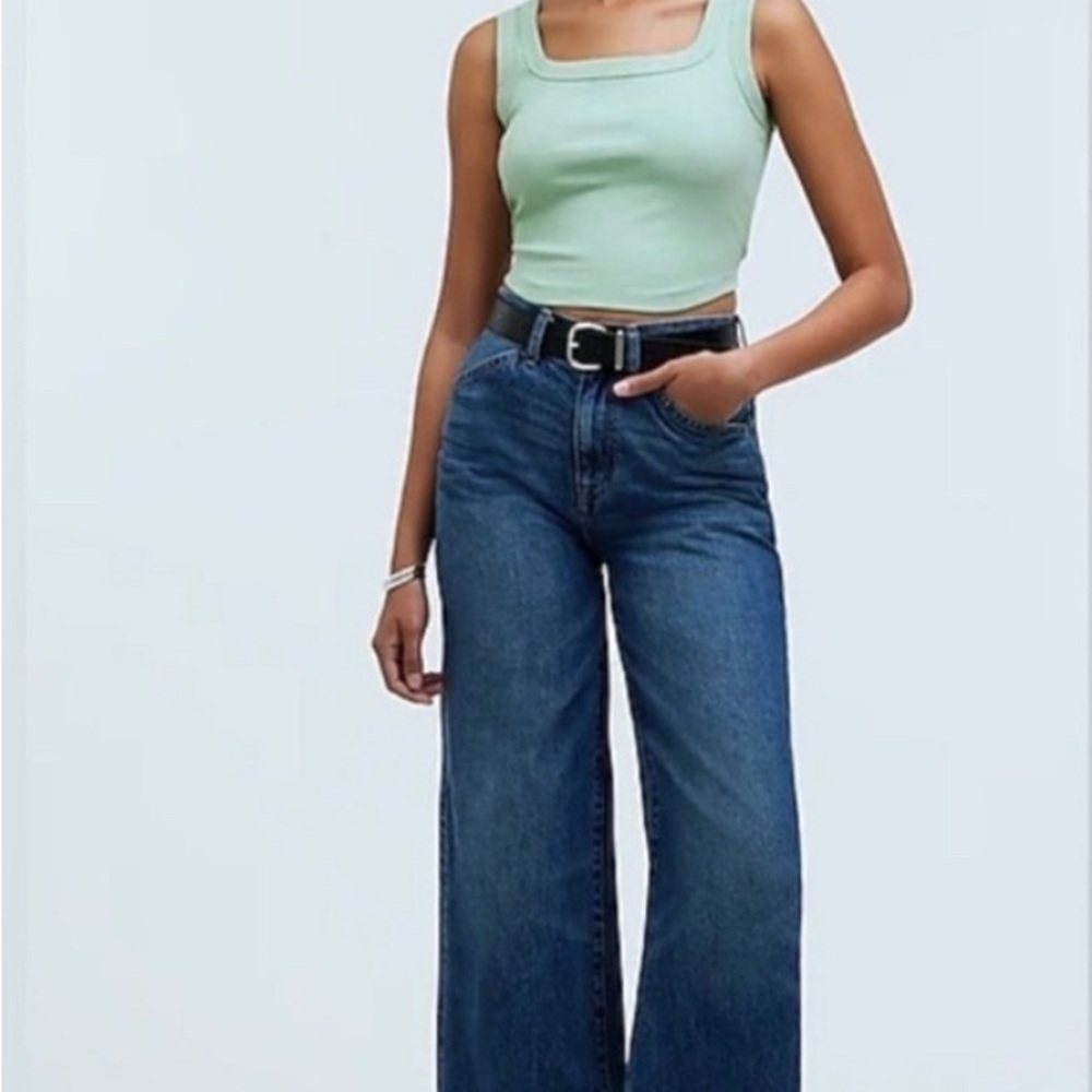 Madewell tailored crop top